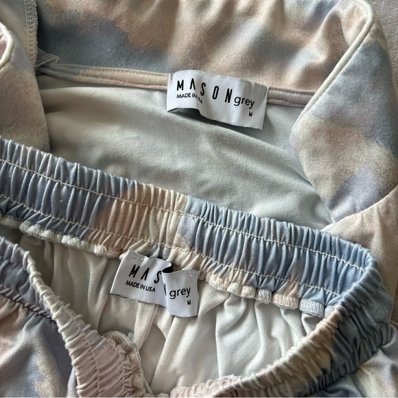 Revolve MASON grey Riley Pajama Set in Pearl Sky - Picture 4 of 12